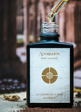 Flacon d'Huile d'Onction Adoration - Parfum de rose et résines sacrées